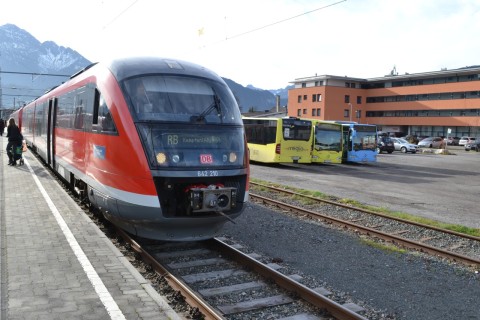 reutte Garmisch-Partenkirchen–Kempten-vasútvonal Außerfernbahn ausztria Siemens Desiro