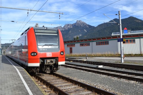 reutte Garmisch-Partenkirchen–Kempten-vasútvonal Außerfernbahn ausztria