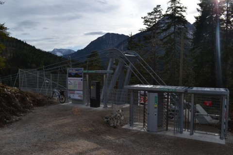 reutte in tirol, highline179, ausztria bejárat, jegyautomata