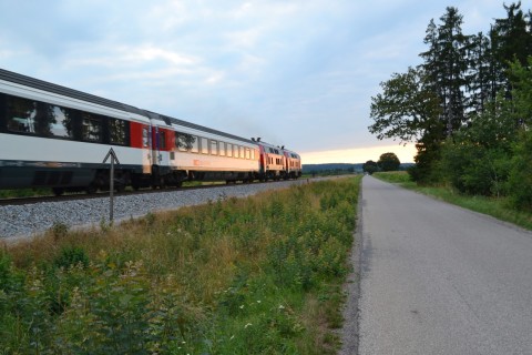 allgäu bajorország München-Zürich EuroCity DB 218 sorozat tandem