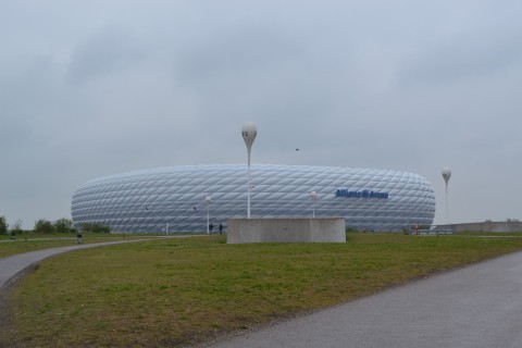 Allianz aréna stadion München U-Bahn Metró Foci futball