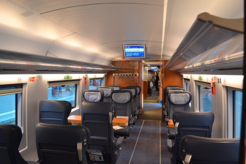 Siemens velaro D München Hauptbahnhof 2014 első osztályú utastér