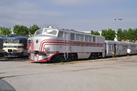 barcelona, Museu del Ferrocarril de Catalunya, katalán vasúti múzeum, Vilanova i la Geltrú, Talgo II