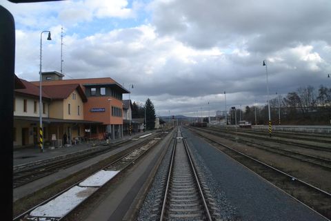 Prága-München vonattal, Domazlice állomás