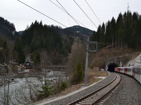  Ausztria, salzburg, salzburg-tiroler-vasútvonal, alagút