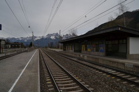  Ausztria, salzburg, maishofen vasútállomás