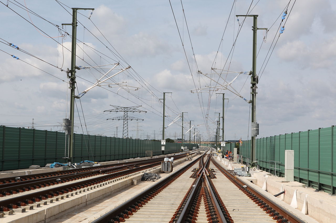 németország, nagysebességű vasút, Erfurt-Lipcse/Halle nagysebességű vasútvonal