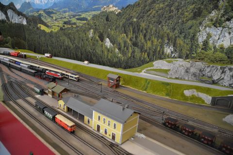 Ausztria, terepasztal, Spital am pyhrn, keskeny nyomtáv, h0modelleisenbahn