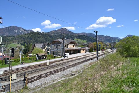 Ausztria, windischgarsten, vasútállomás, bahnhof