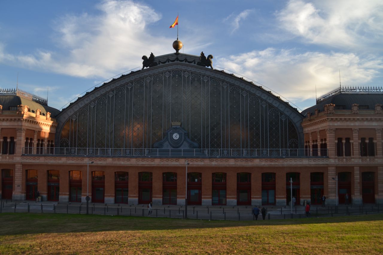 madrid Atocha pályaudvar csarnok, pálmaház