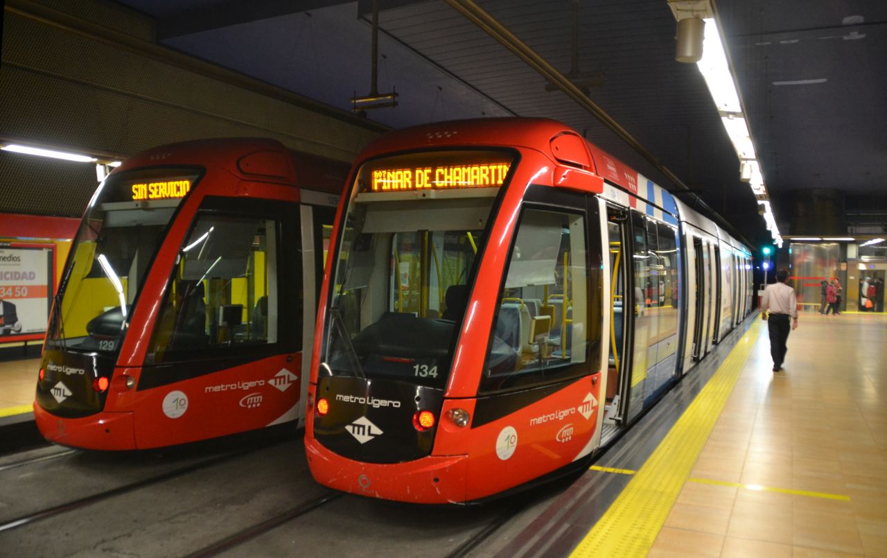 Pinar de Chamartí, madrid, metró, villamos, alstom citadis