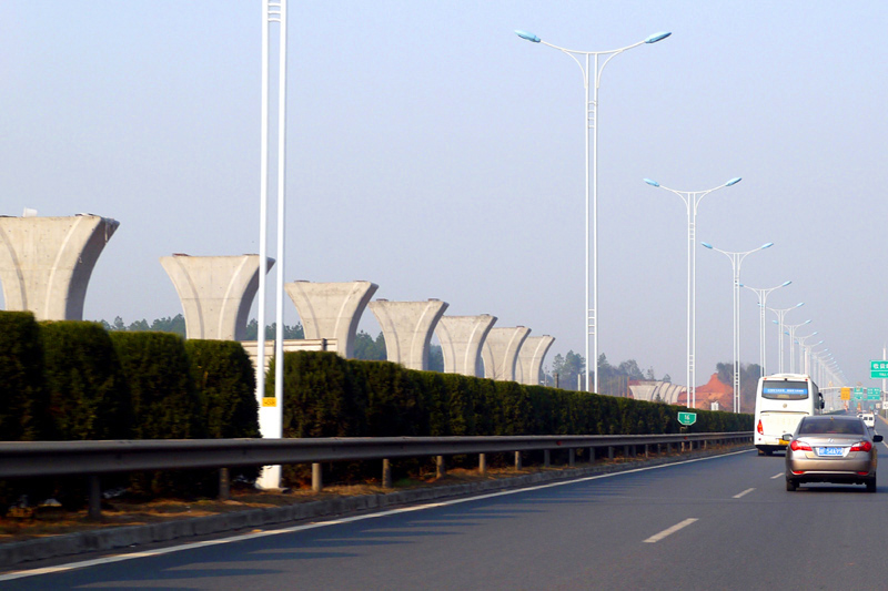 Csangsa changsha maglev express mágnesvasút, kína, épül