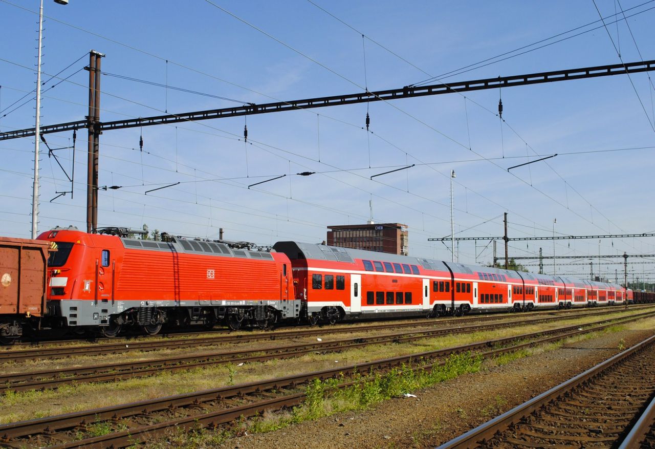 németország, regionális közlekedés, nagysebességű vasút, münchen, nürnberg, express, skoda 109e, db regio, cheb, csehország