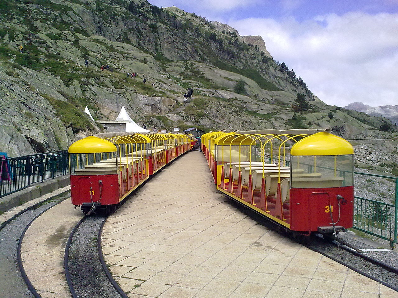 Petit train d'Artouste, franciaország, pireneusok, kisvonat, hegyi vasút