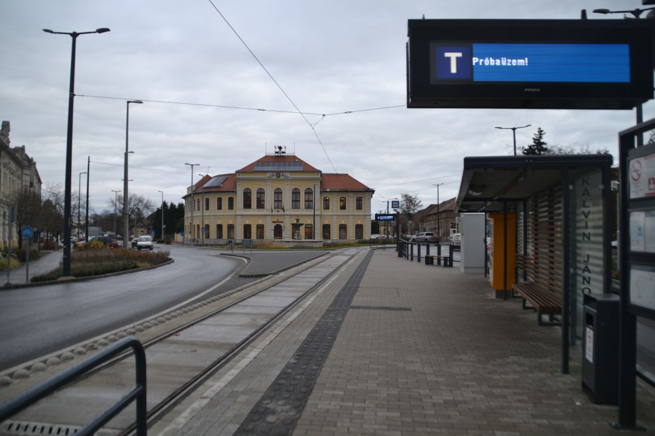 hódmezővásárhely tram train 2021 december próbaüzem