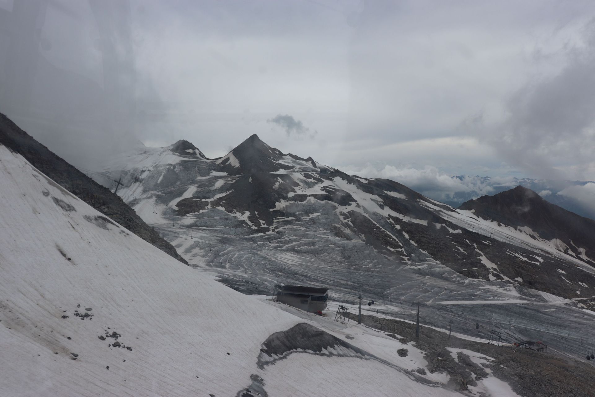 hintertux, gleccser, ausztria, felvonó, glacier bus