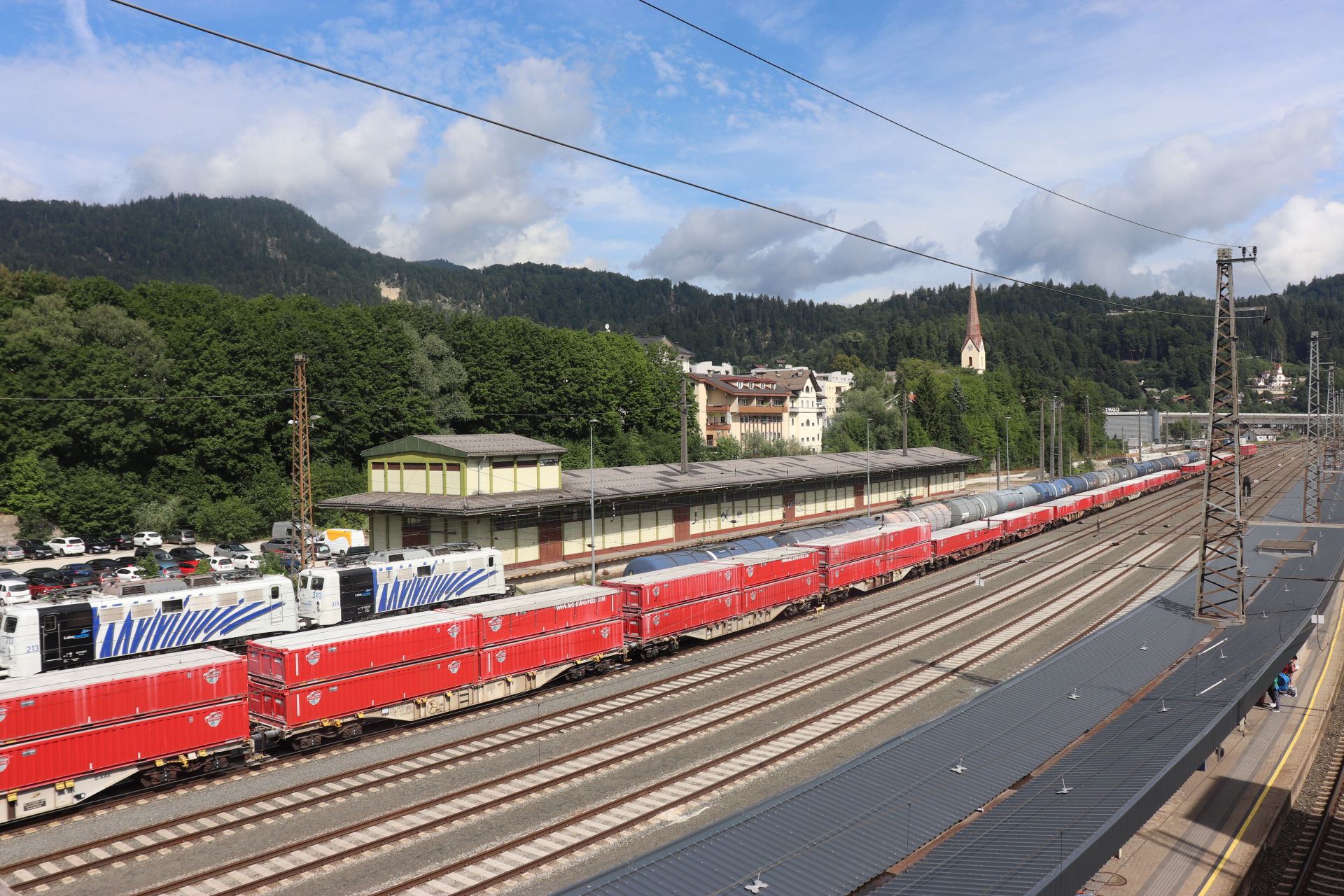 ausztria, kufstein, vasútállomás, bahnhof, 2023