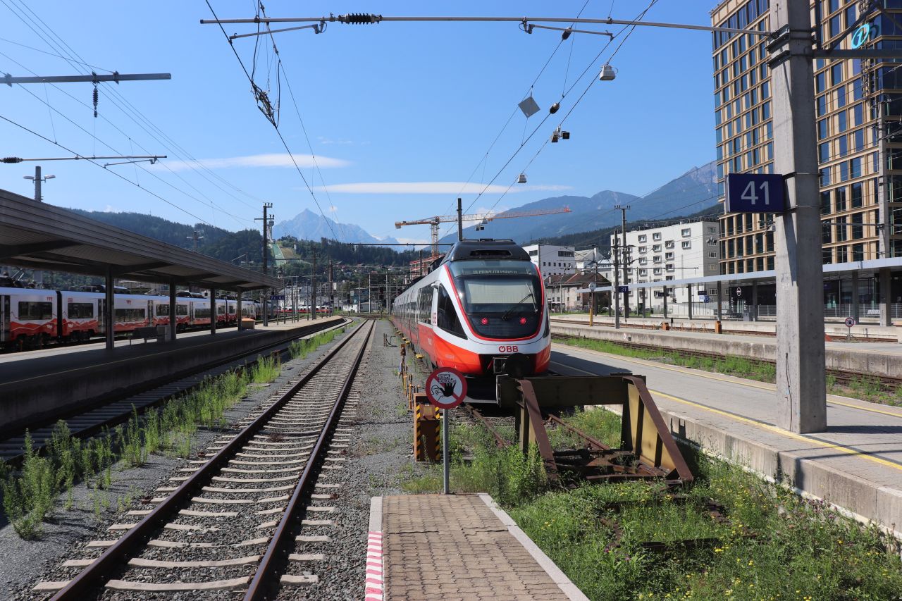 öbb talent, ausztria, innsbruck hauptbahnhof