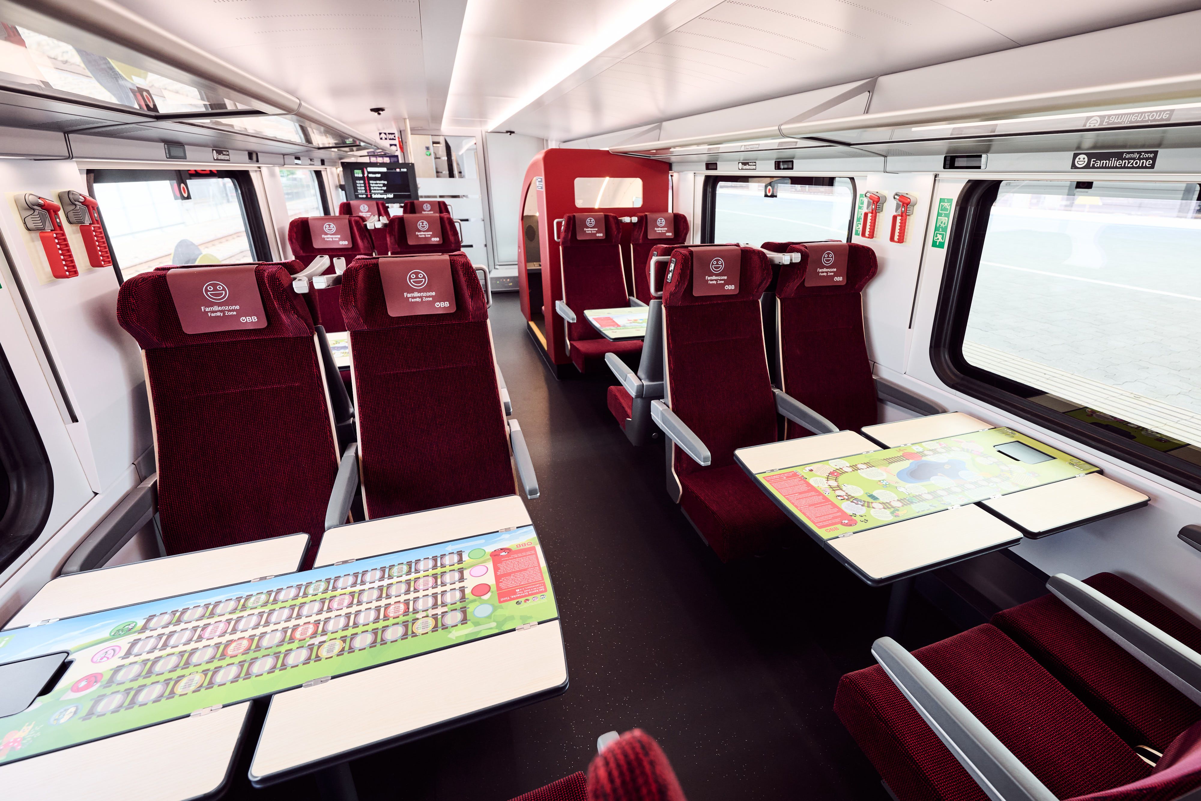 öbb emeletes railjet, stadler KISS, családi szakasz, 2025