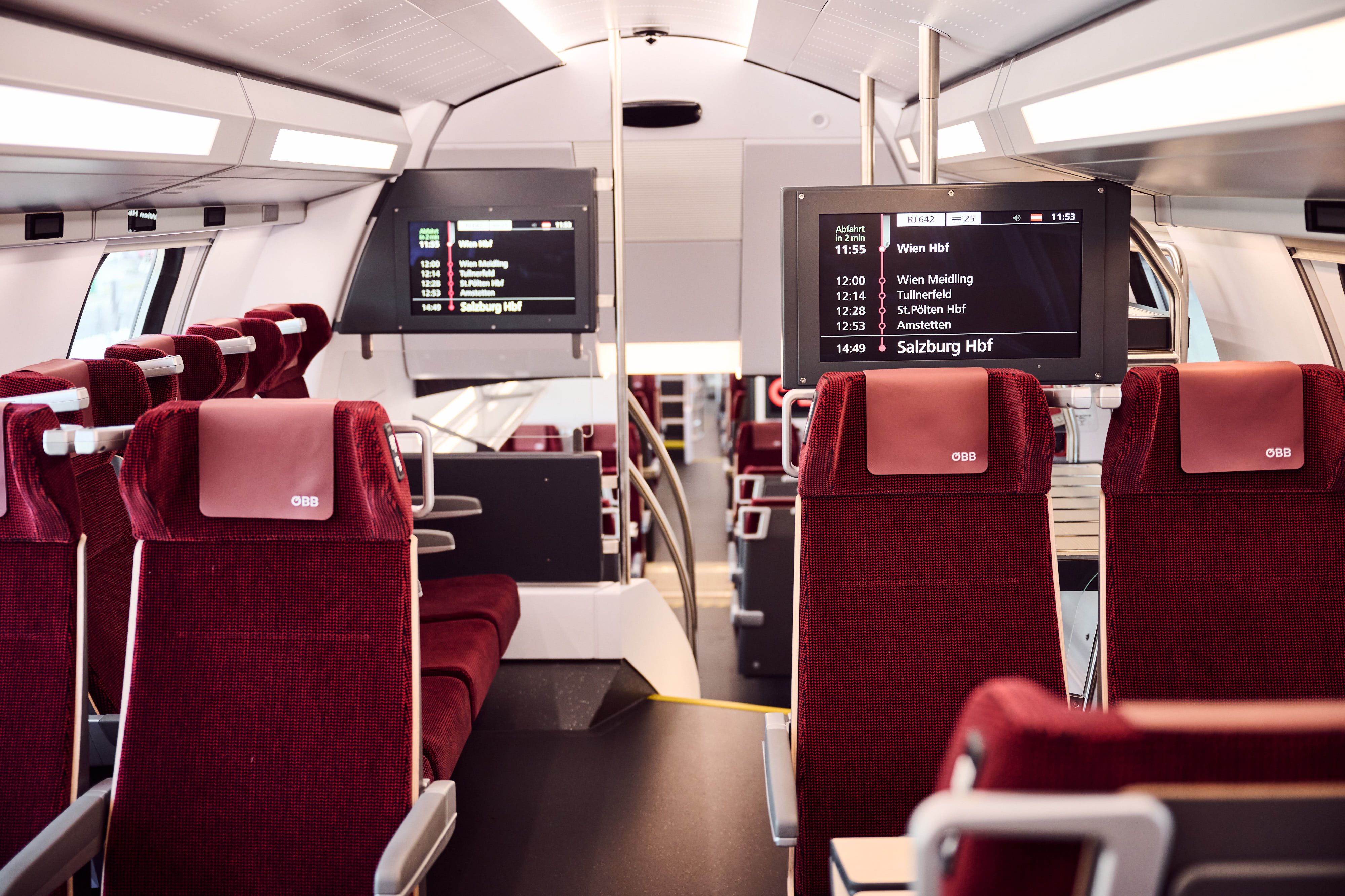 öbb emeletes railjet, stadler KISS, fent, felük, felső rész, 2025