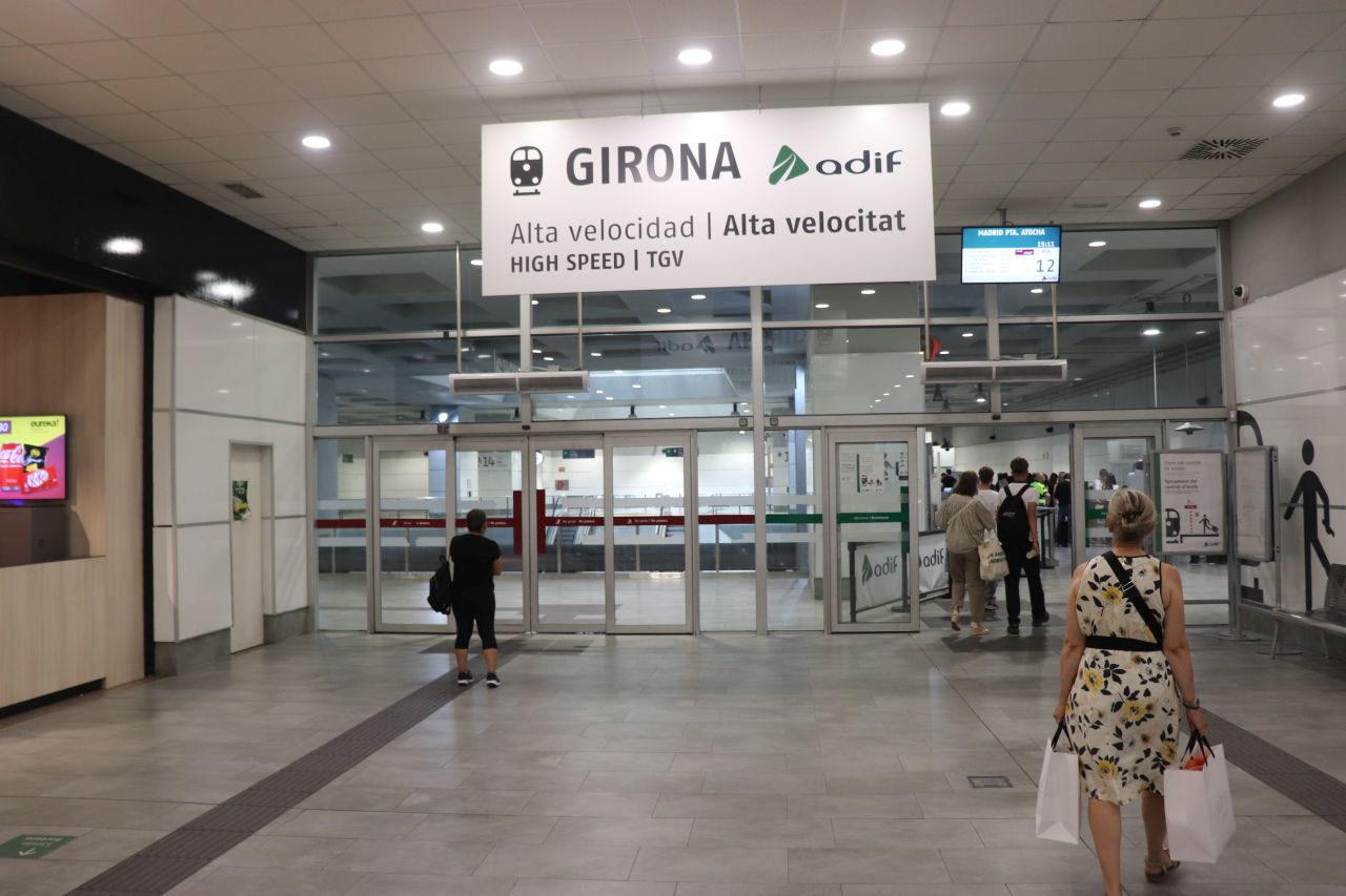 girona, vasút, spanyolország