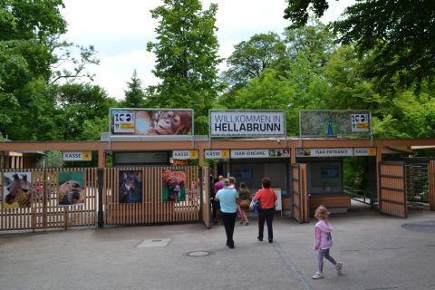 München allatkert Tierpark Hellabrunn bejárat