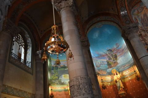 Barcelona Tibidabo Sagrat Cor freskó