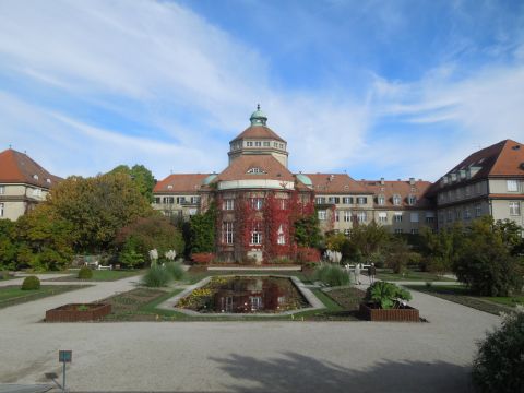 A Müncheni botanikuskert kívülről