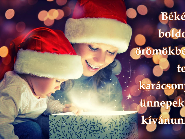 Kellemes karácsonyi ünnepeket kívánunk!