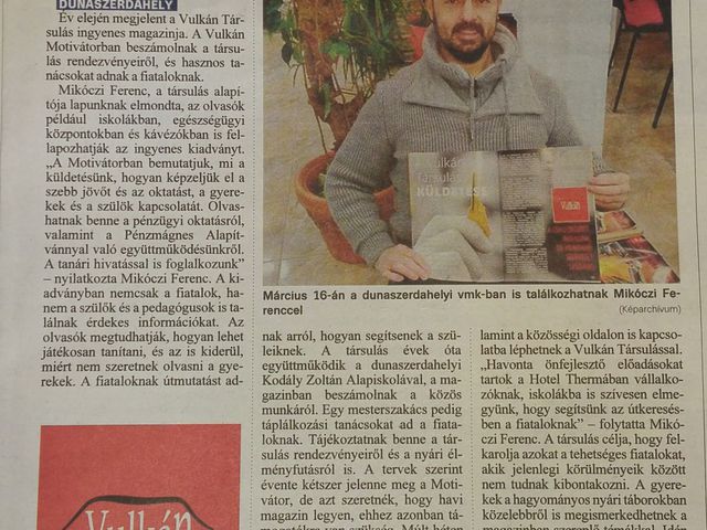 Motivátor az Új Szóban