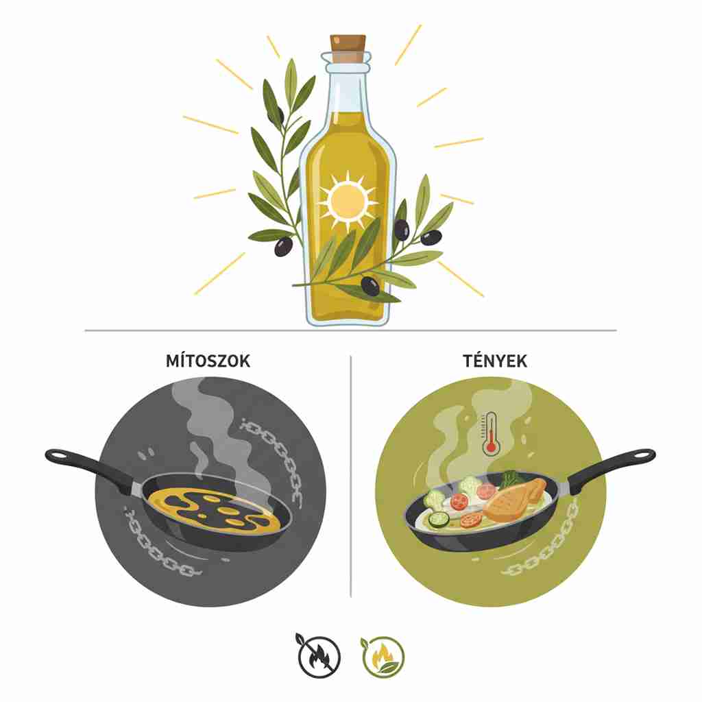 Olívaolaj sütéshez: Mítoszok és tények – Mikor használjuk és mikor ne?