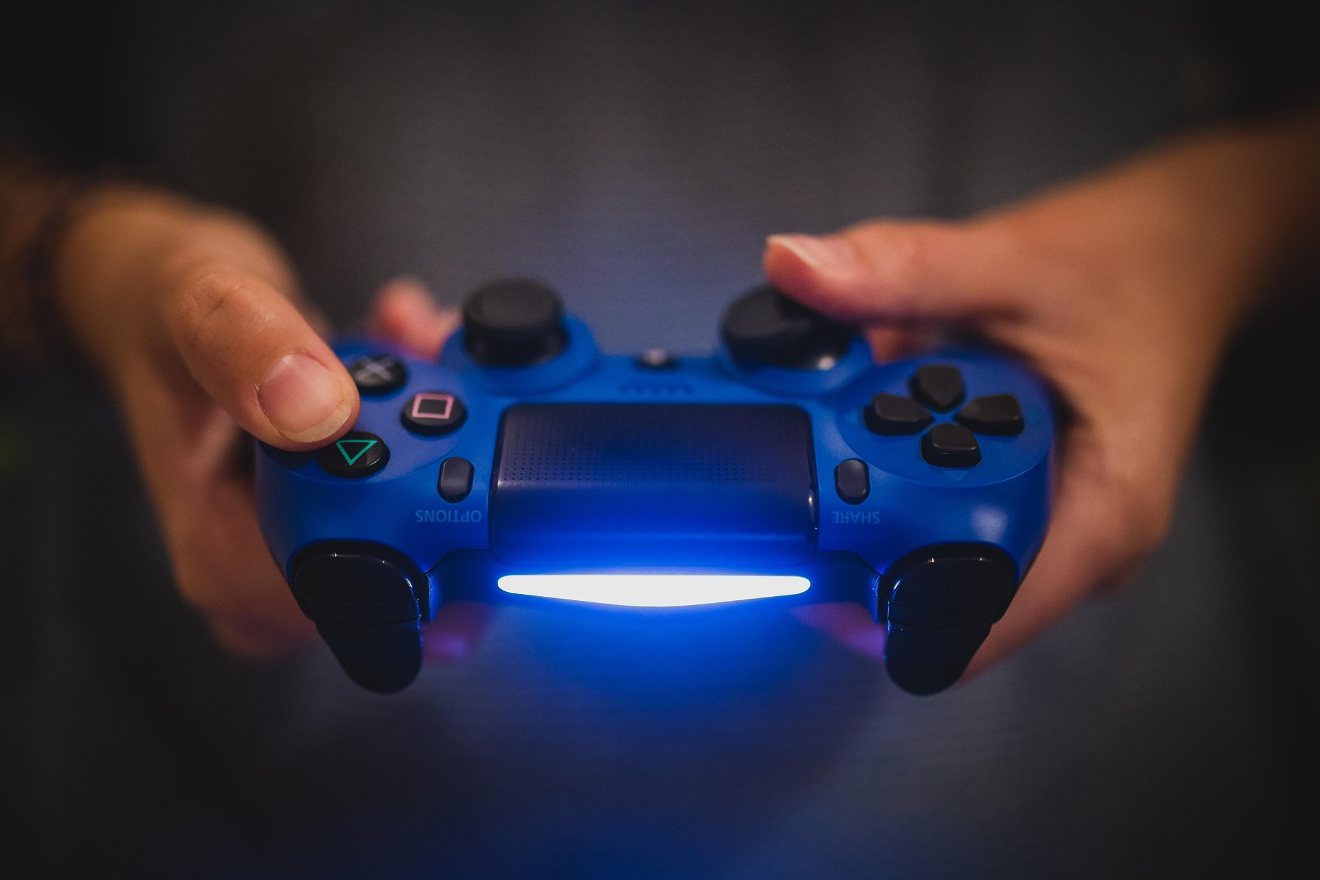 sony handed console joystick
