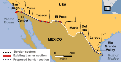  41650176 Mexico Boarders 3 Map416 