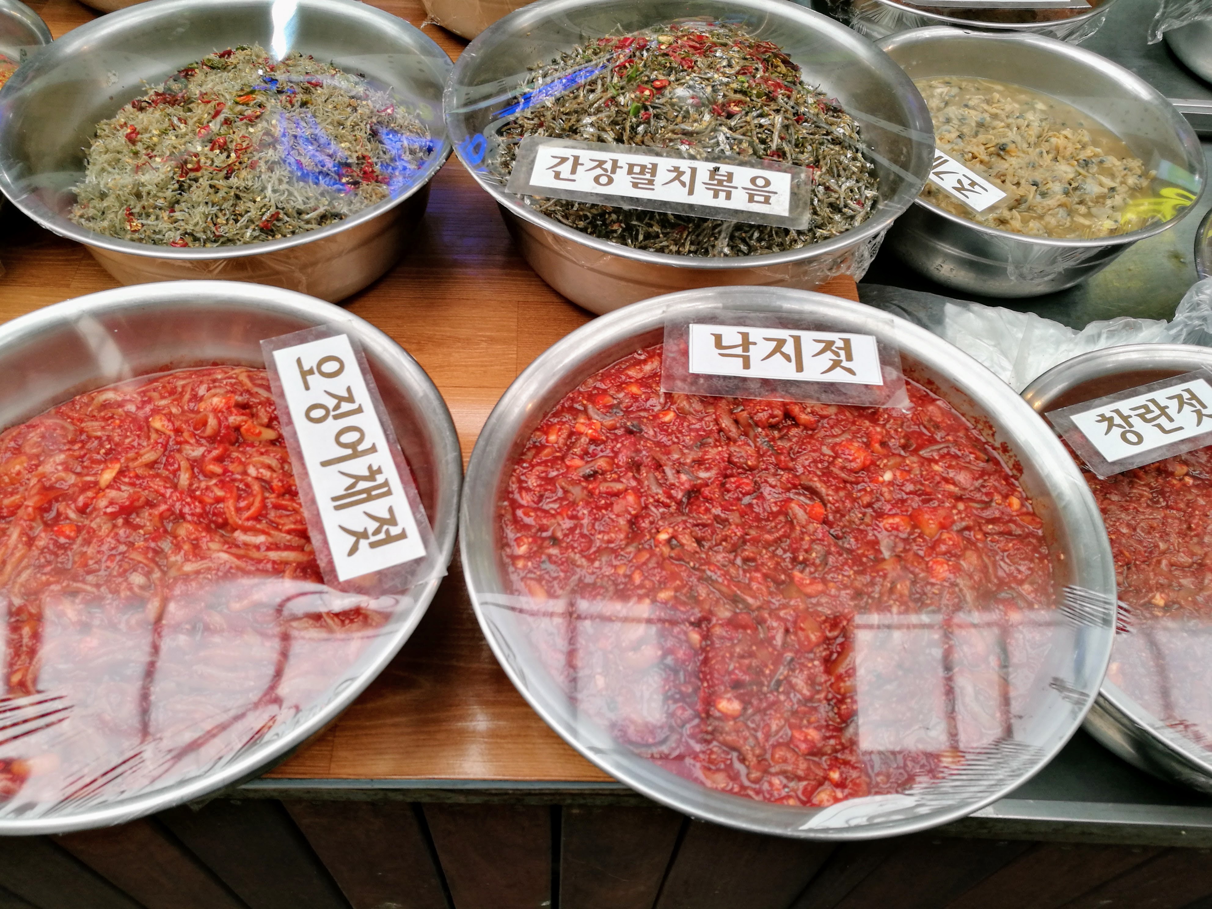 Koreai piac; fermentált ételek