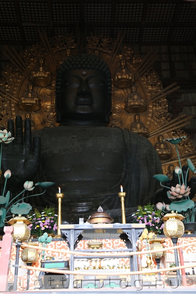 sötétben ül Buddha