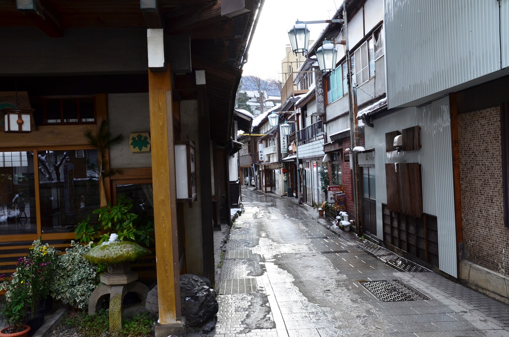 Shibu onsen szuk utcaja