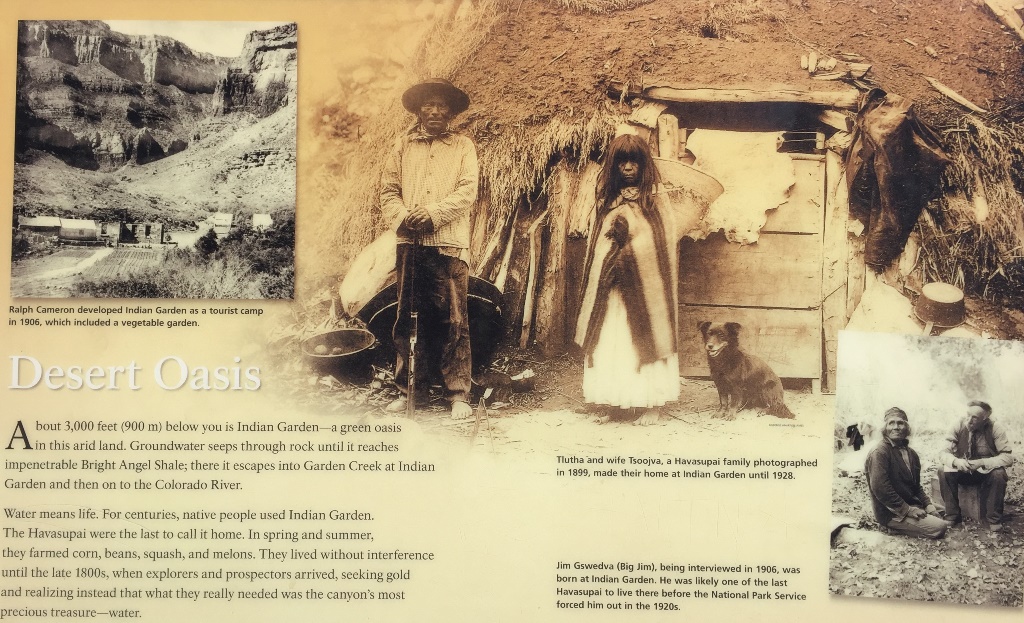Tlutha es felesege Tsoojva 1899-ban az otthonuk elott az Indian Garden-benl 