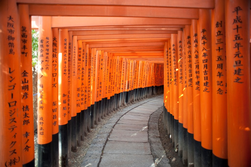 Kyoto:Fushimi Inari szentely torii-alagut