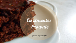 Lisztmentes Bögrés Brownie 