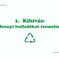 1. Kihívás: Mennyi hulladékot termelsz?