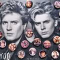 Duran Duran zenei kitűzők a 80-as évekből