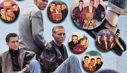 BROS együttes zenei kitűzők a 80-as évekből