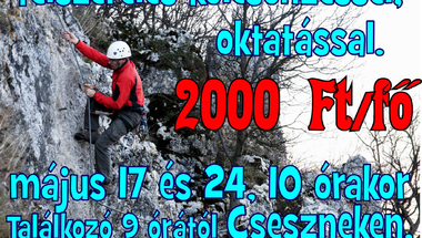 Felszereléssel, oktatással - Via Ferrata Csesznek