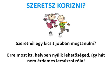 Korcsolyaoktatás Zircen