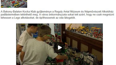 Egyre többen látogatják - a LEGO  kiállítás a Veszprémi TV-ben
