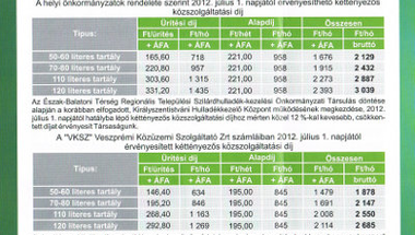 Sokkoló szemétszámlák júliusban