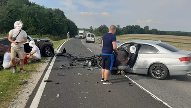 Baleset Gézaháza előtt - 2020.08.07.