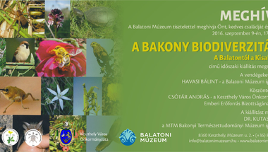 "A Bakony biodiverzitása - A Balatontól a Kisalföldig" - Keszthelyen