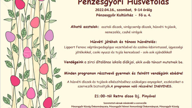 Pénzesgyőri Húsvétoló - 2022. április 16., szombat