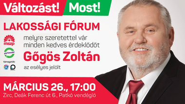 Lakossági fórum - Gőgös Zoltán